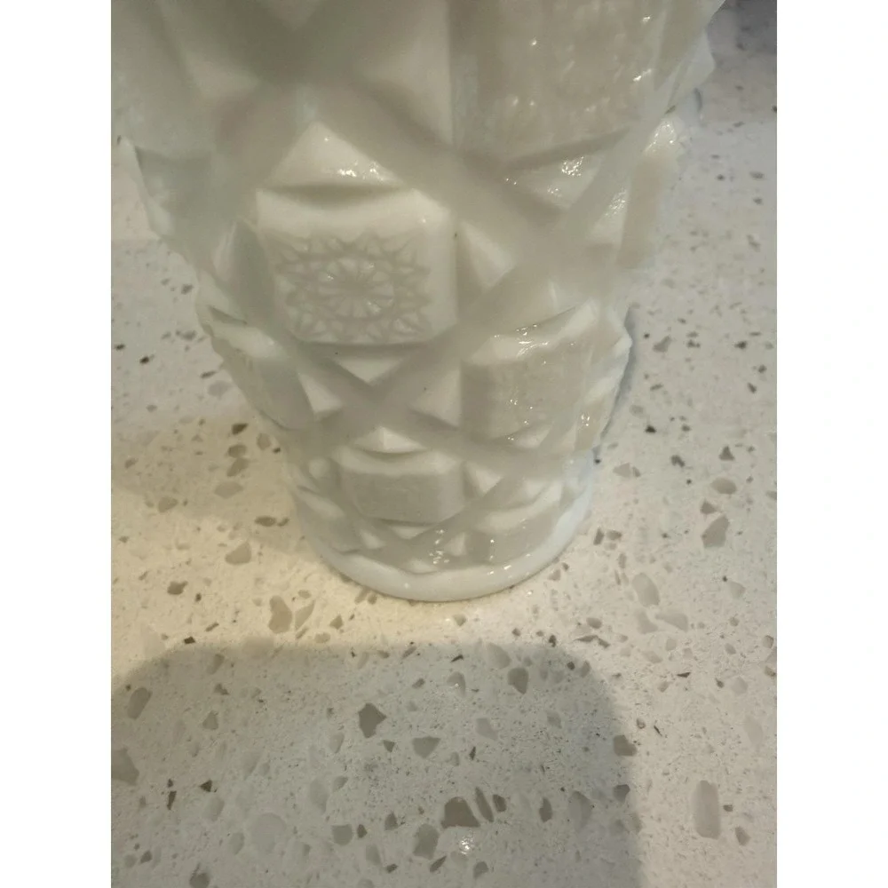 Westmoreland Old Quilt Milk Glass 5